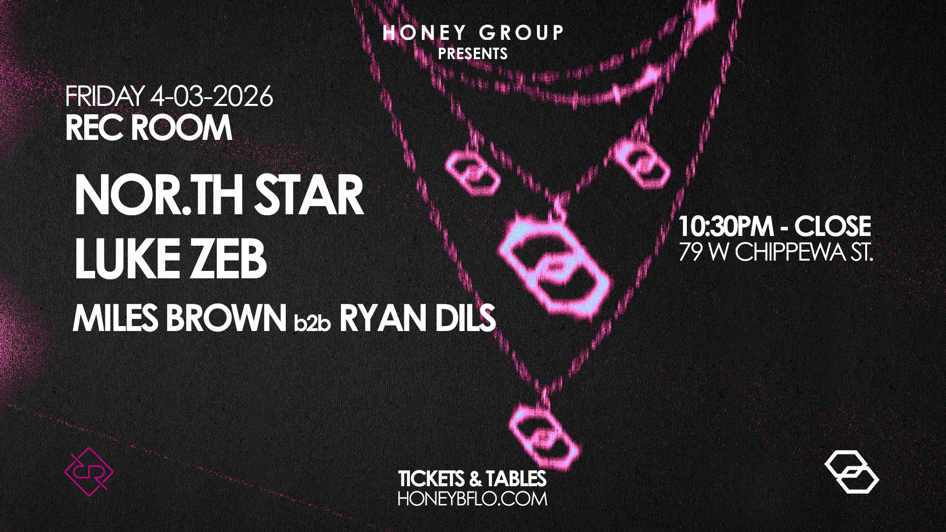 HONEY: REC ROOM $5 NIGHT