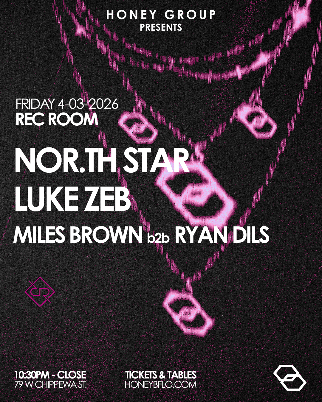 HONEY: REC ROOM $5 NIGHT